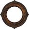Ekena Millwork Benson Ceiling Medallion (Fits Canopies up to 6 1/8"), 11 1/8"OD x 6 1/8"ID x 5/8"P, Rust CM11BNRUS - alternate 1